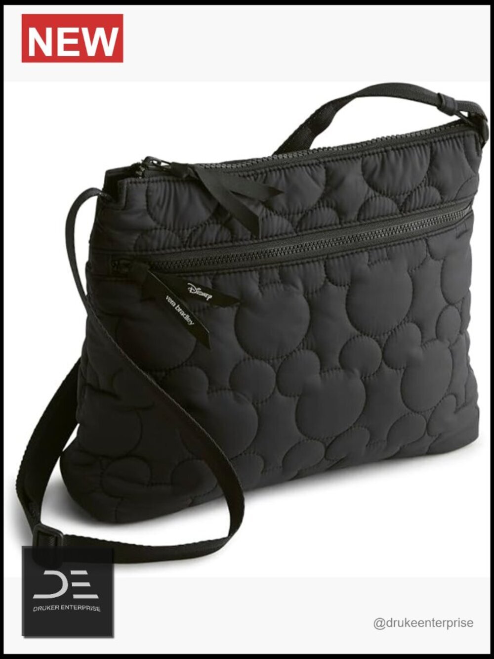 Featherweight Diamond-Quilted Recycled Nylon Crossbody Bag with Adjustable Strap